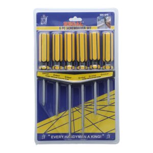 Regal 6-Piece Screwdriver Set Yellow and Silver